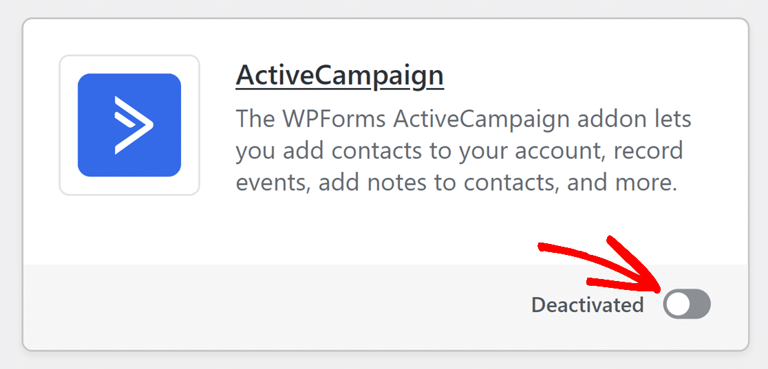 deactivated-addon - WPForms Deactivated addon