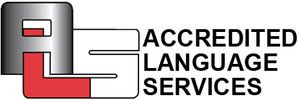 ALS International Logo in Red & White