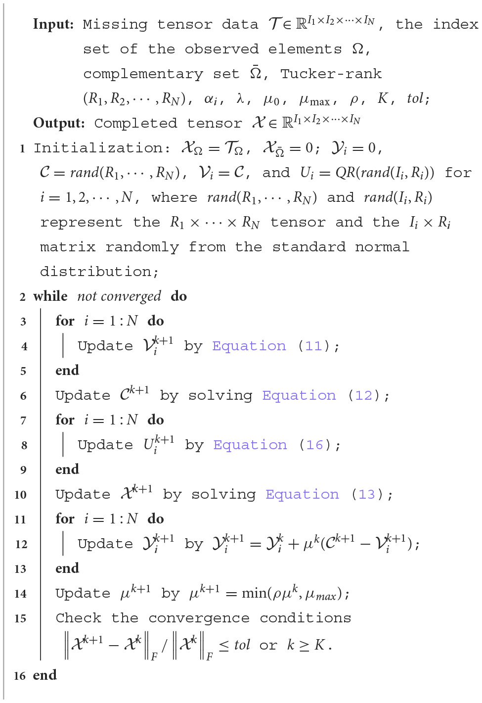 Core tensor nuclear-norm minimization with QR decomposition (CTNM-QR).