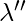 \lambda''  