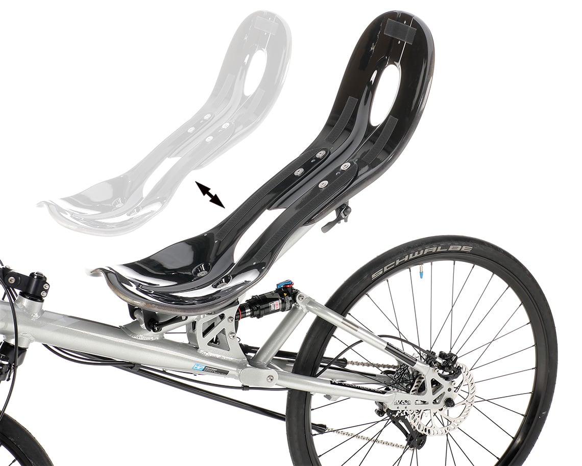 reiseliegerad streetmachine gte schalensitz