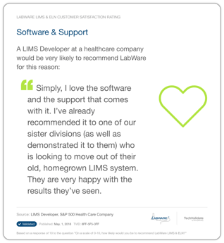 LabWare Support Services Testimonial