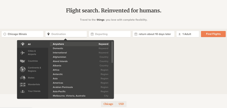 screenshot of a website showing adioso.com's simple form design to solve a complex idea