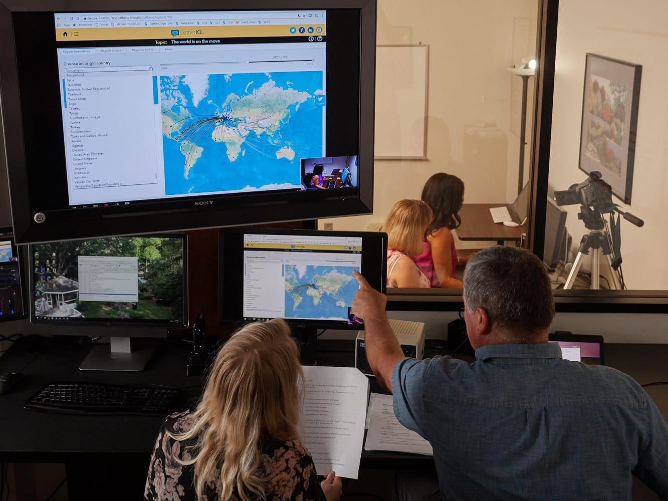 Employees at SAS Usability Lab Using Computers