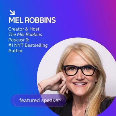 Headshot of Mel Robbins, Featured speaker for SAS Innovate 2026