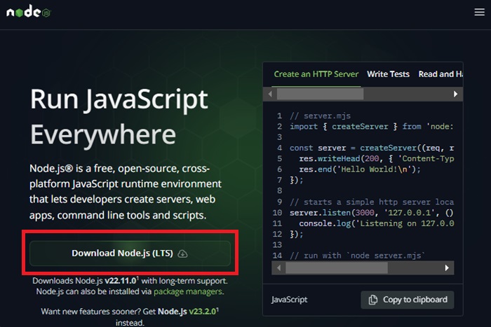 NodeJS installtion NodeJS installtion