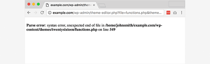Fixing 'Syntax error' in PHP and WordPress Correzione di 'errore di sintassi' in PHP e WordPress
